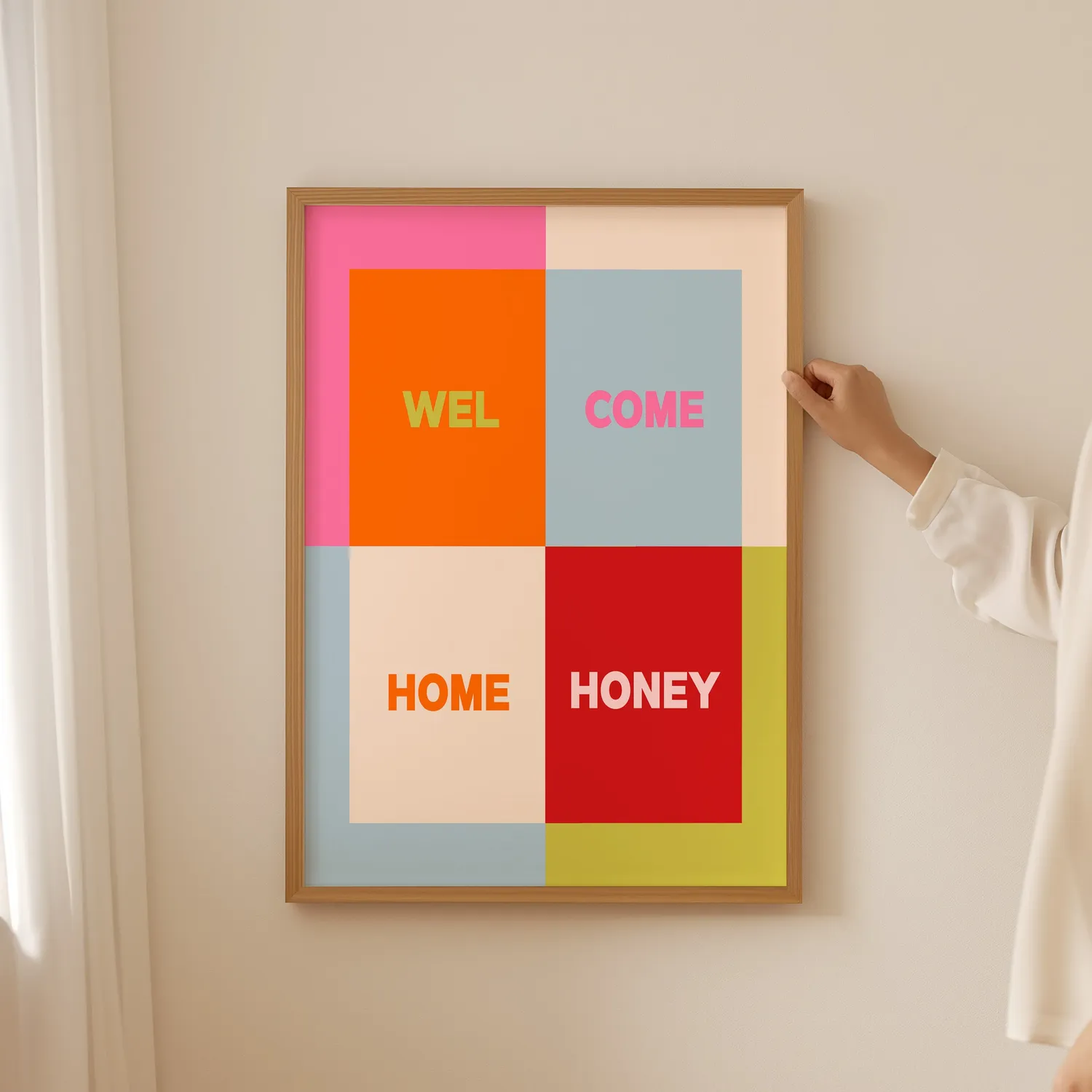 Maddison Ball Welcome Home Honey affiche typo
