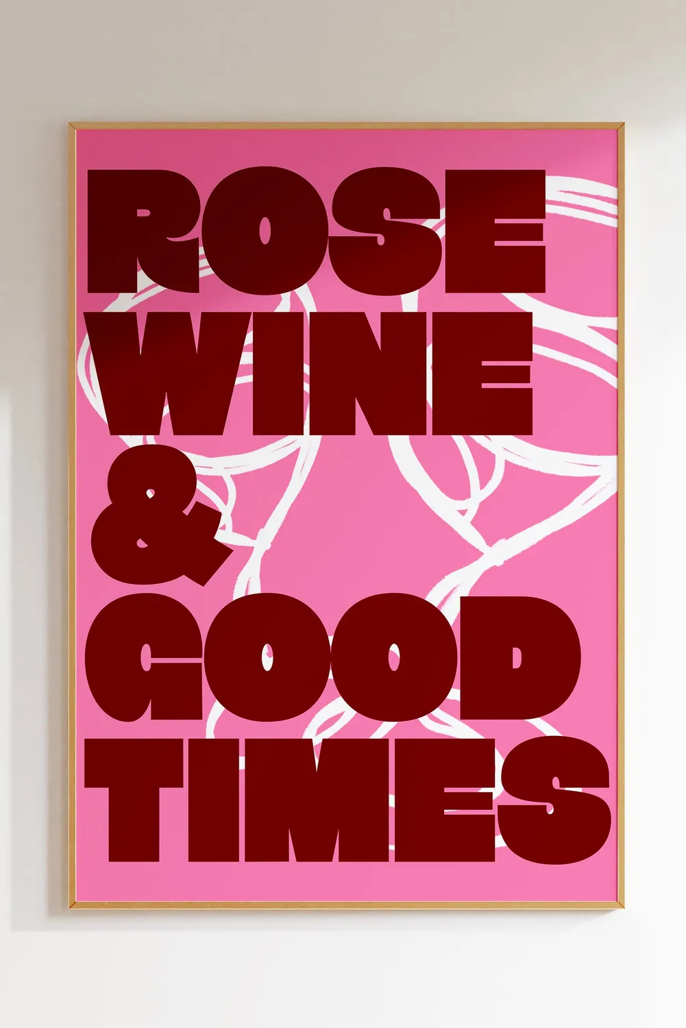 Maddison Ball Rose Wine & Good Times affiche bar