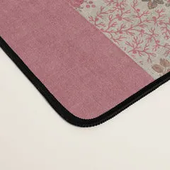 Society6 Pink Cottage Quilt tapis de bureau patchwork rose