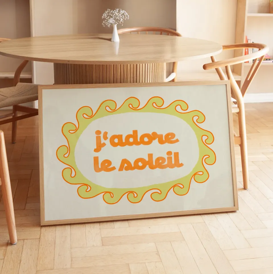 Maddison Ball J'adore Le Soleil affiche papier mat