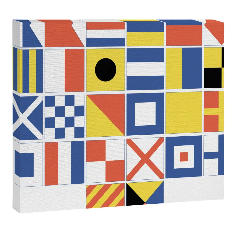 Society6 Nautical Flags toile pavillons