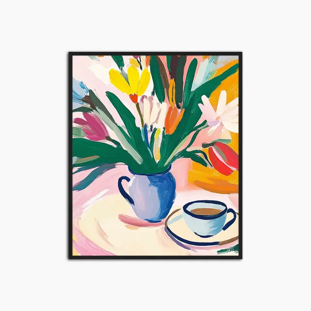 Any Image Spring Coffee toile encadrée figurative