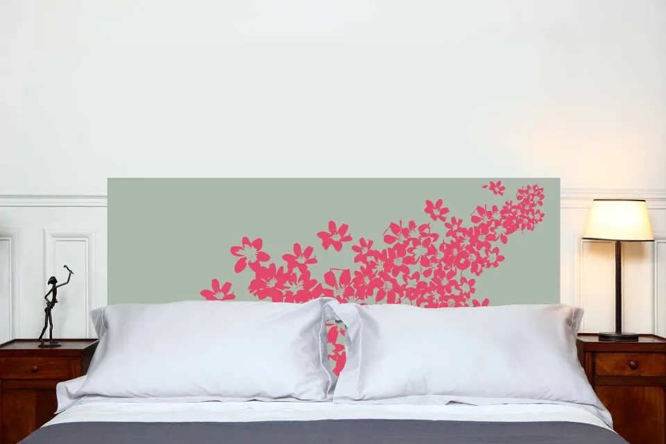 Mademoiselle Tiss Abondance tête de lit tissu tons doux