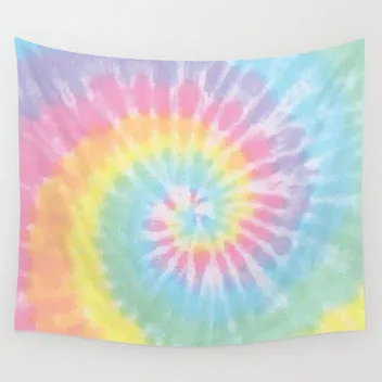Society6 Pastel Tie Dye tapis de bureau pastel