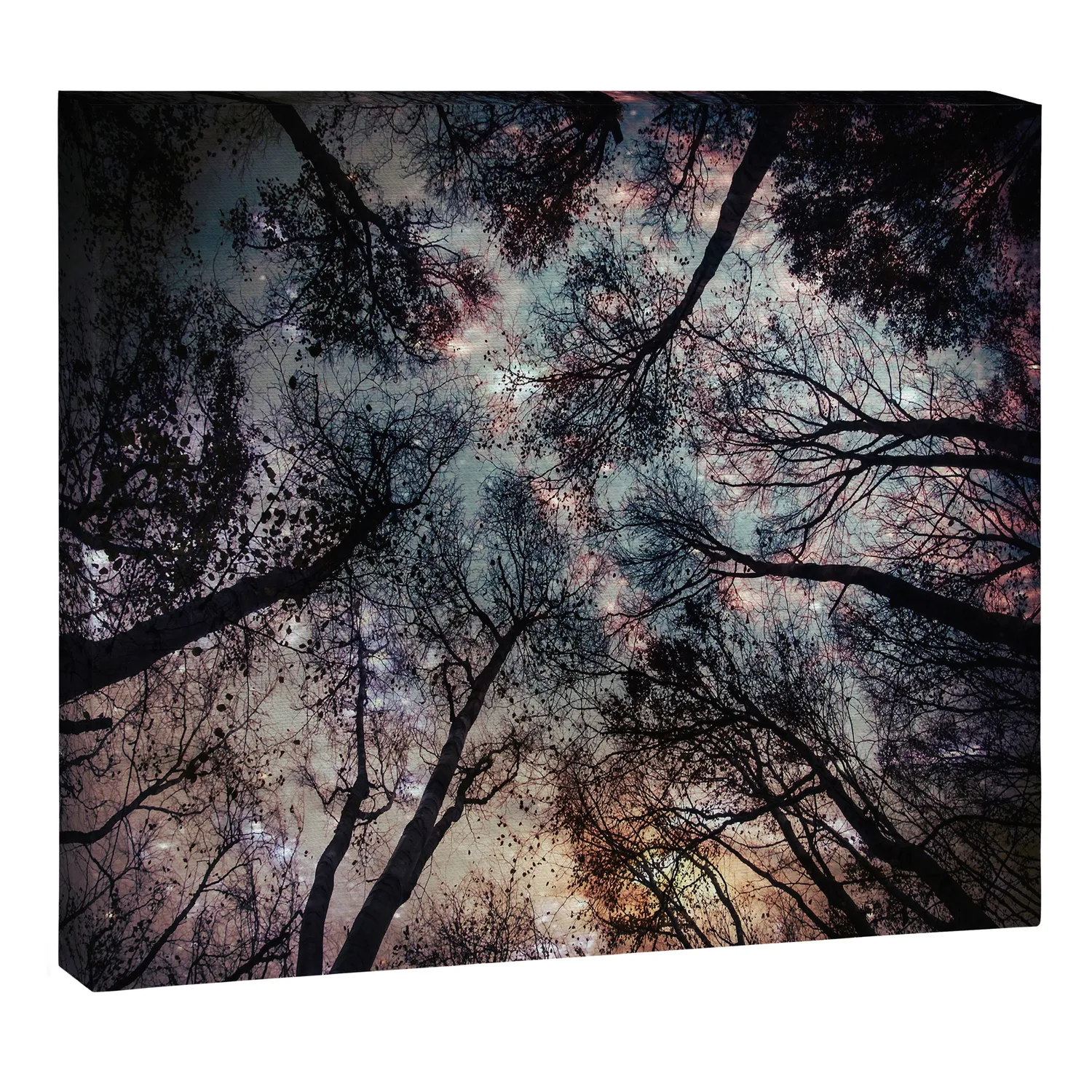Society6 Starry Sky Forest toile nuit