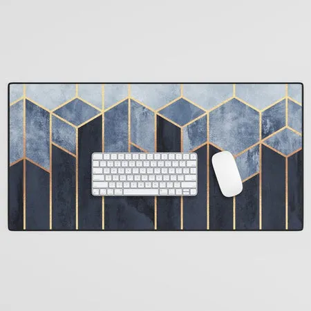 Society6 Hexagons tapis de bureau géométrique