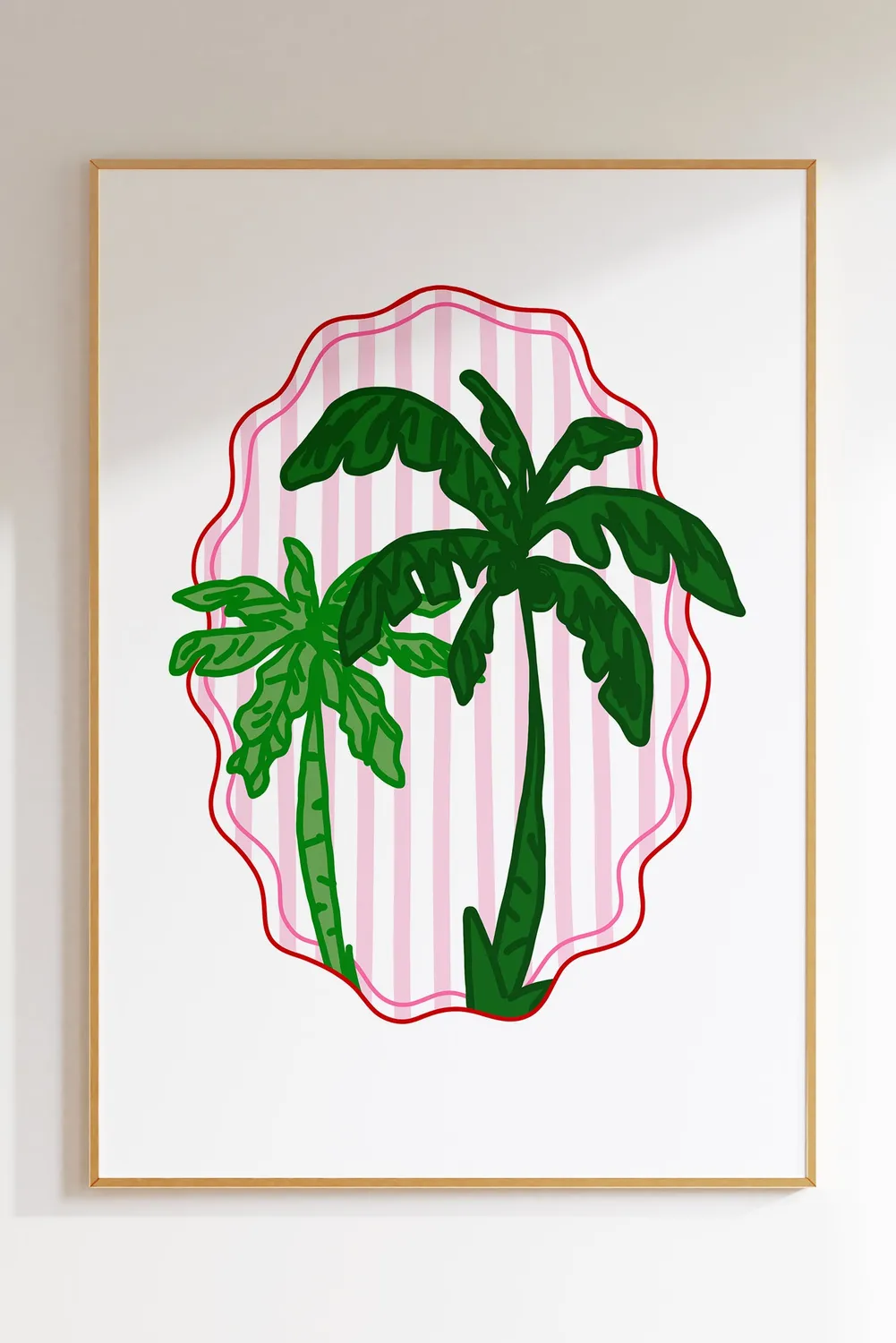 Maddison Ball I'd Rather Be Palm Trees affiche tropicale