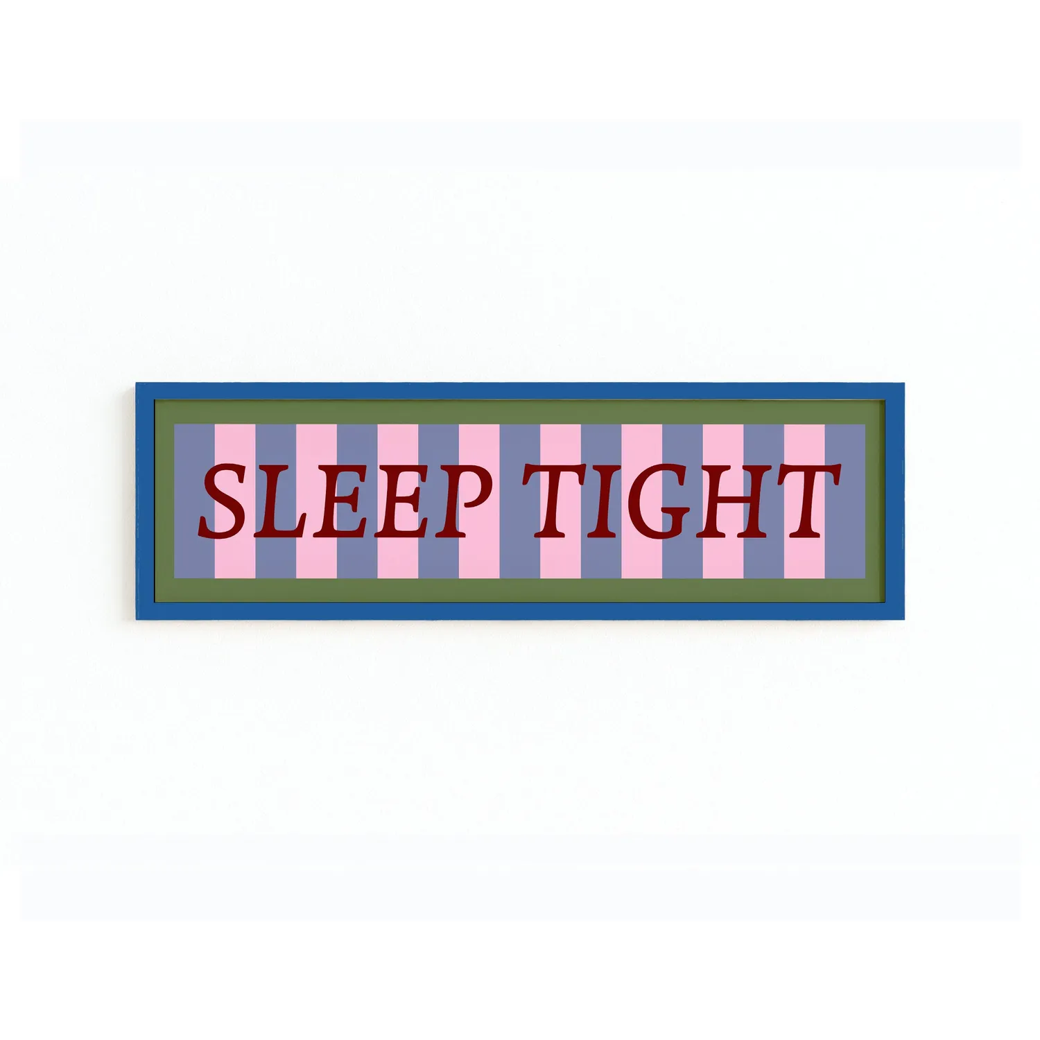 Maddison Ball Sleep Tight affiche encadrée 60x12 cm panoramique