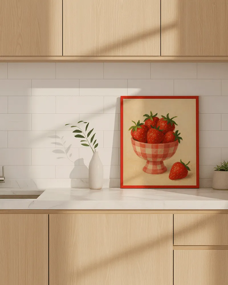 Any Image Berry Still Life tableau encadré coloré