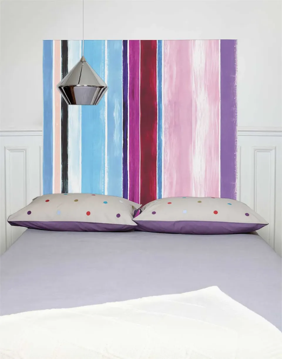 Mademoiselle Tiss Fraicheur tête de lit tissu rayures