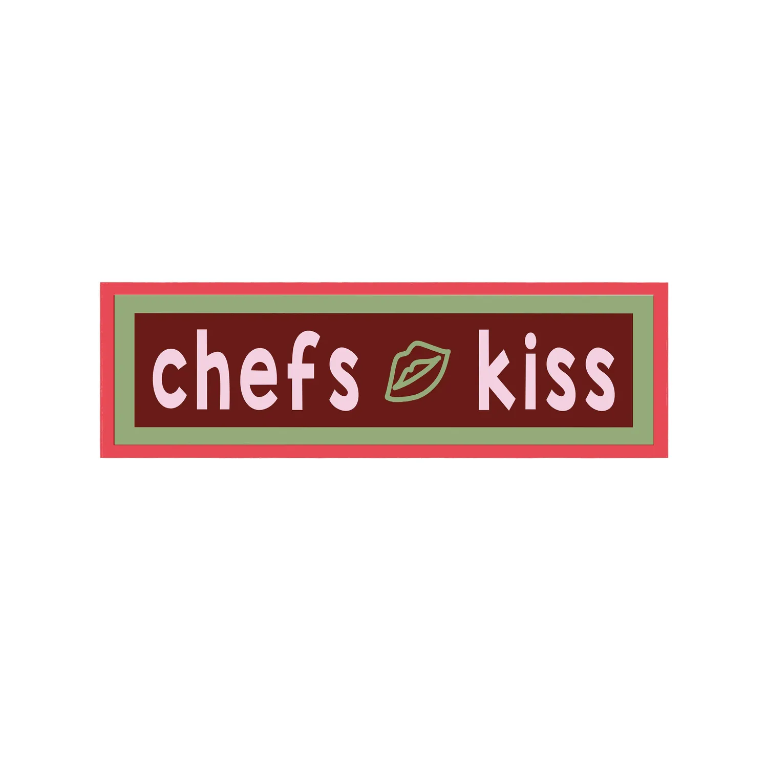 Maddison Ball Chefs Kiss tirage encadré 60x12