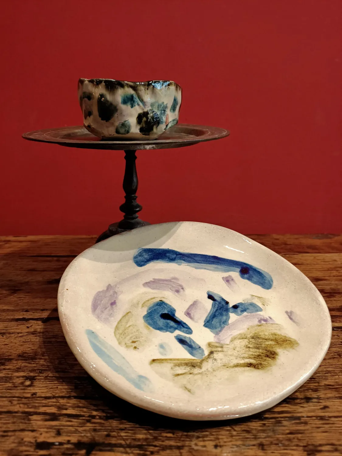 Galerie Kara Petite 6 assiette terre vernissée fait main