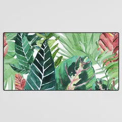 Society6 Havana Jungle tapis de bureau feuillage tropical