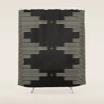 Society6 Southwestern Minimalist tapis de bureau noir blanc