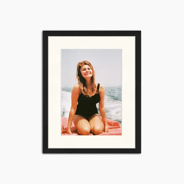 Any Image Sophia Loren at Sea affiche encadrée photo