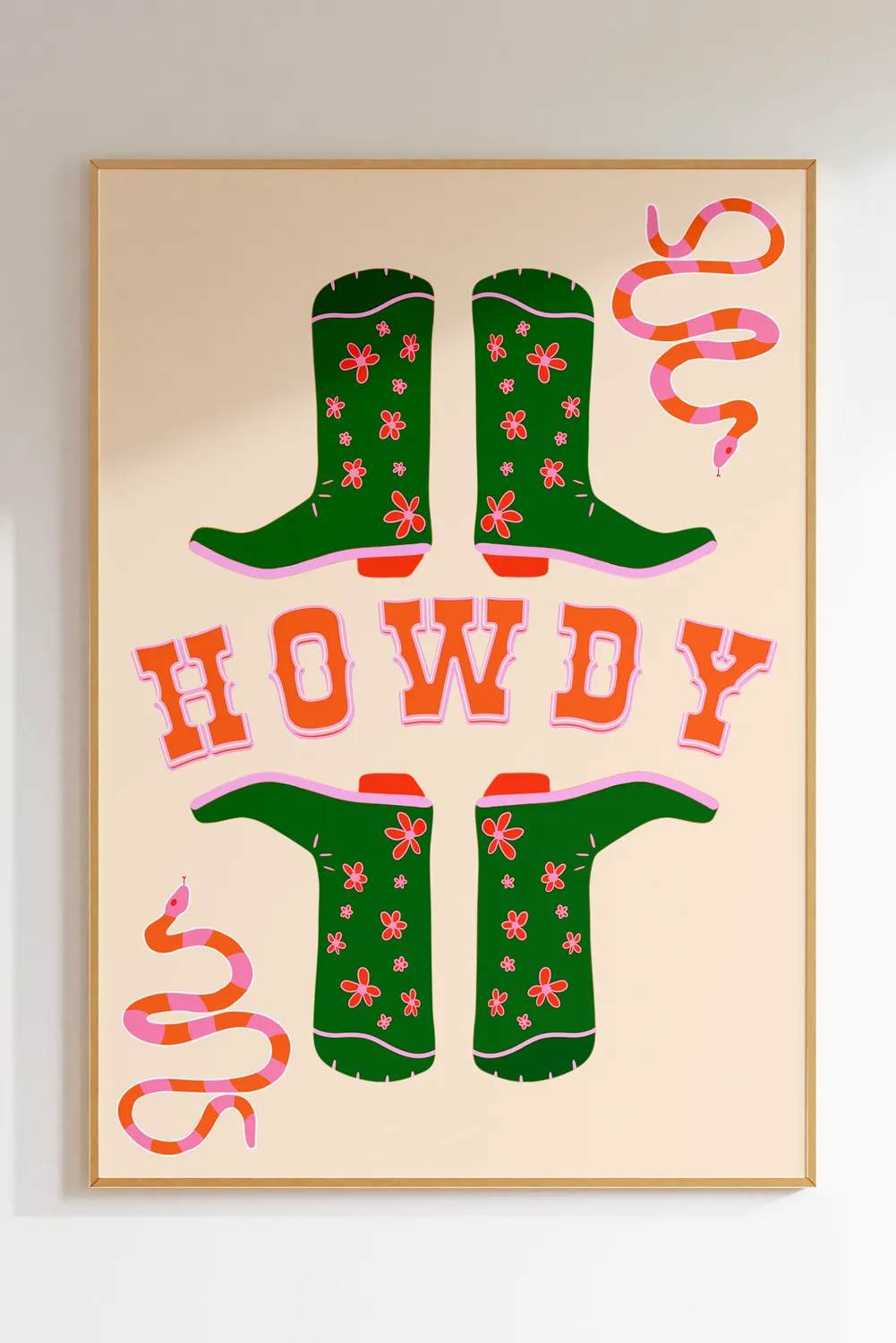 Maddison Ball HOWDY affiche bottes santiags