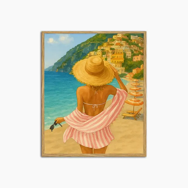 Any Image Postcards from Positano tableau couleur