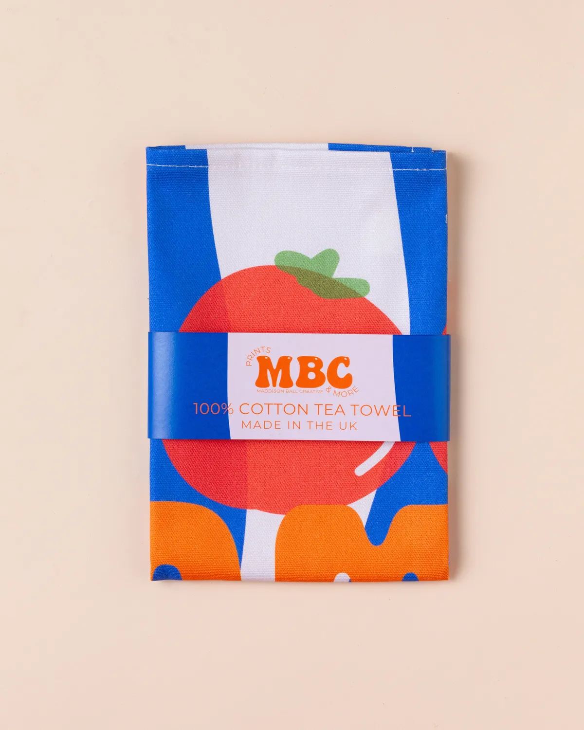 Maddison Ball Pomodoro torchon coton 68x45cm