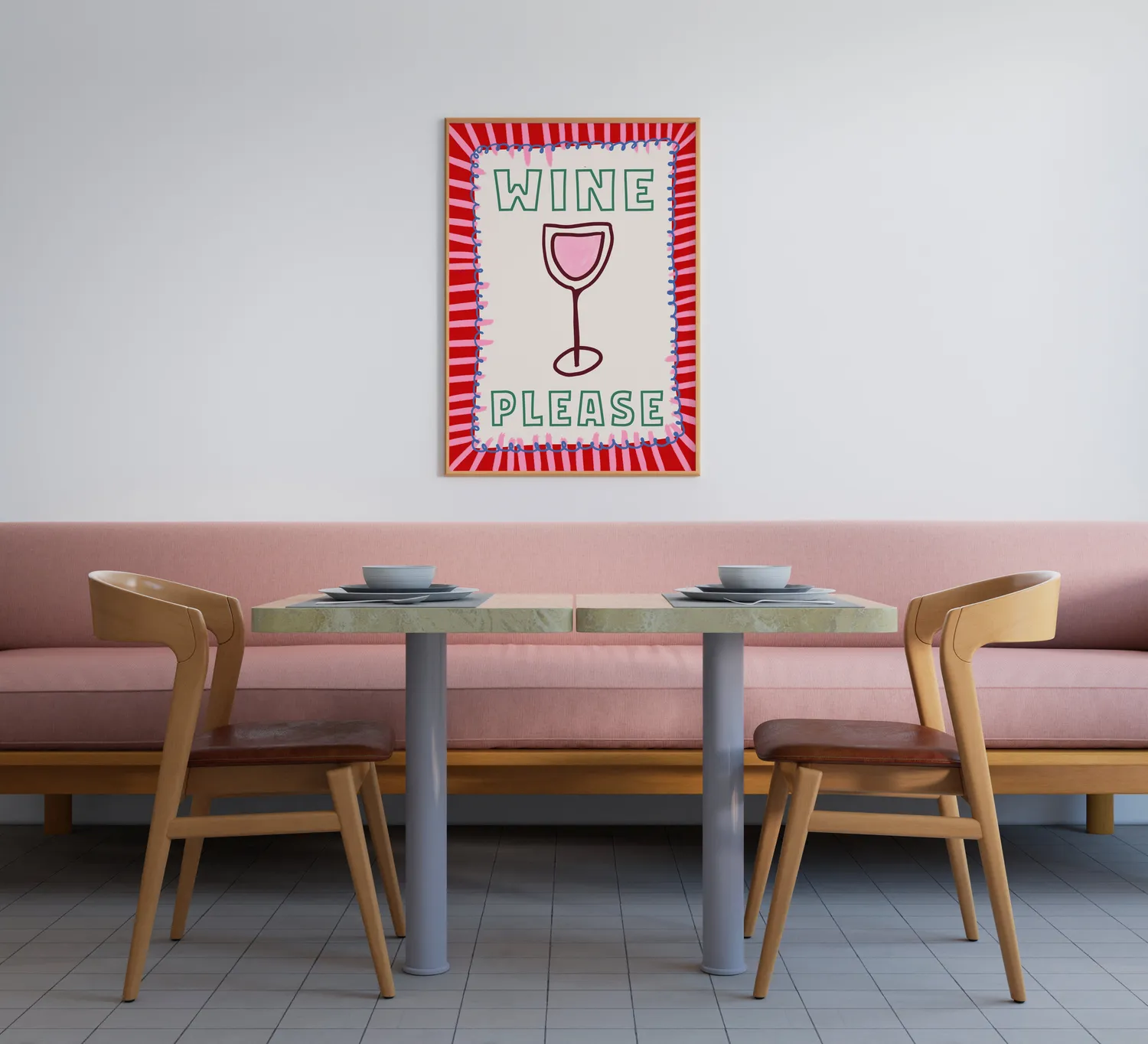 Maddison Ball Wine Please affiche cuisine