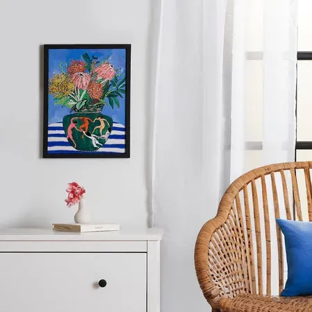 Society6 Floral Bouquet Matisse affiche encadrée fleurs