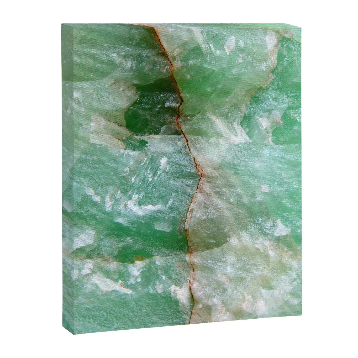 Society6 Crystalized Pale Green Quartz Slab Copper Vein toile