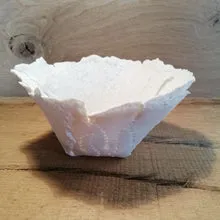 Sandrine Ramona Petit origami photophore porcelaine