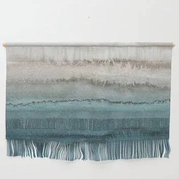 Society6 Within The Tides tapis de bureau vagues teal grand