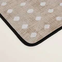 Society6 ZEN TILE tapis de bureau pois beige