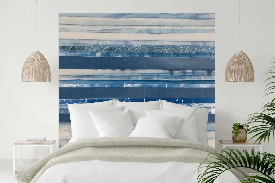 Mademoiselle Tiss Horizons tête de lit tissu mural