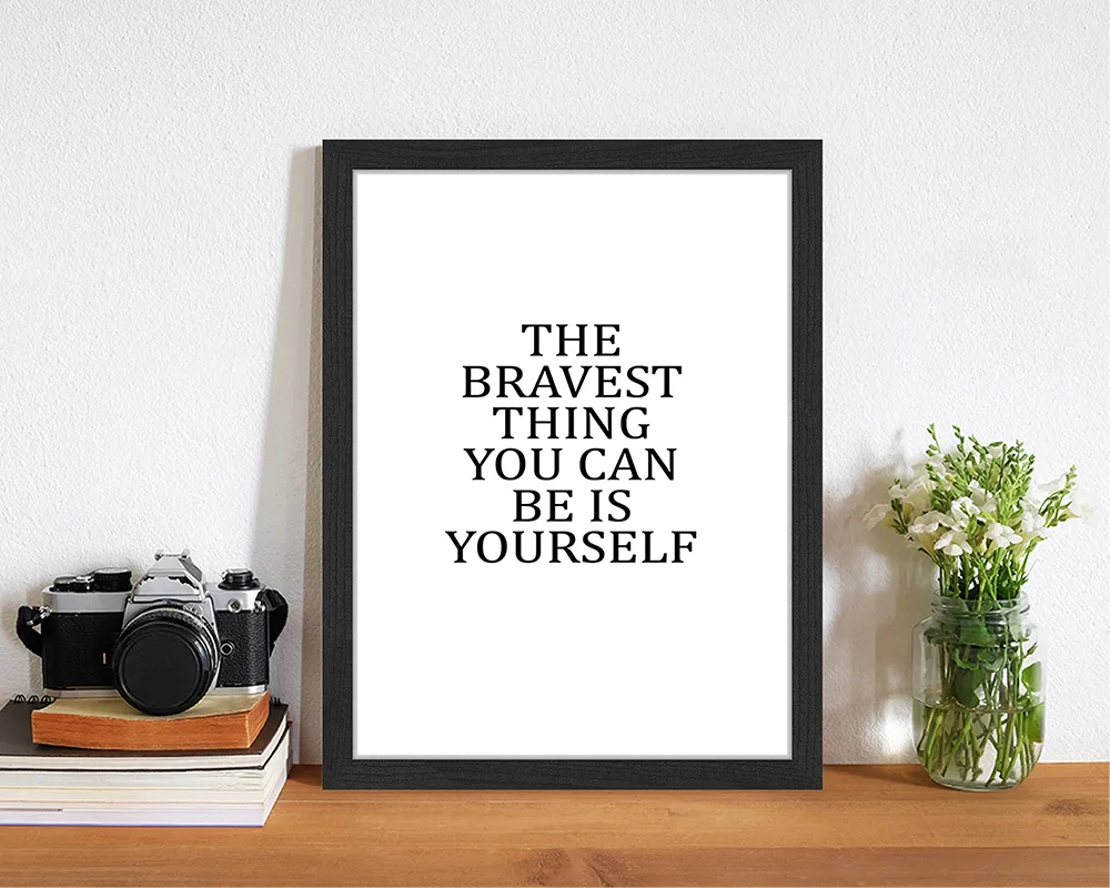 Jacob Baden Be Yourself tableau citation encadré