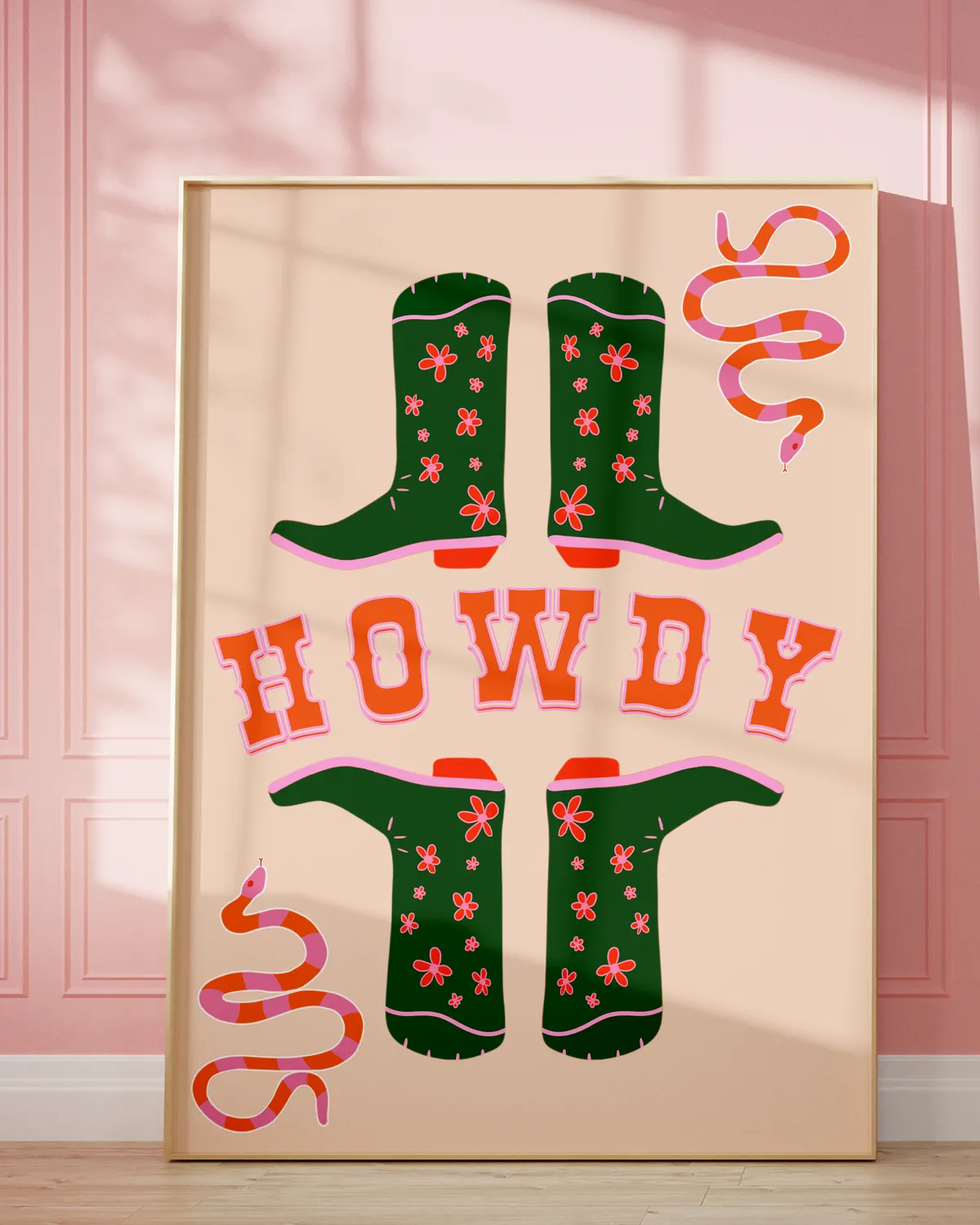 Maddison Ball HOWDY affiche bottes santiags