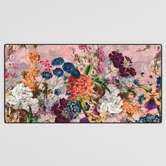 Society6 Summer Botanical Garden VIII II tapis bureau rose