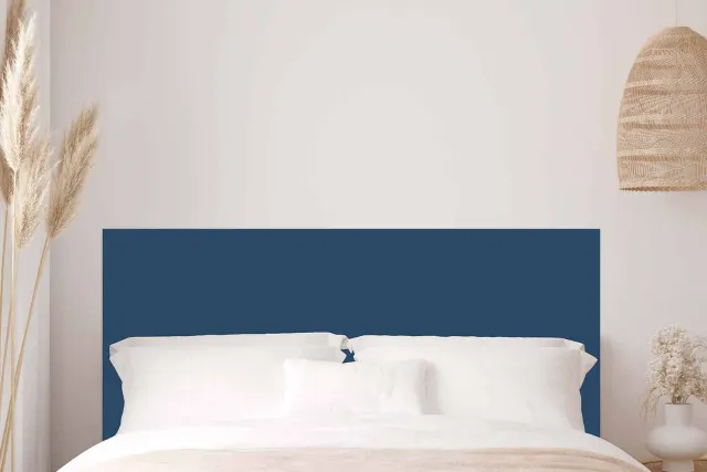 Mademoiselle Tiss Bleu pétrole 70 tête de lit velours