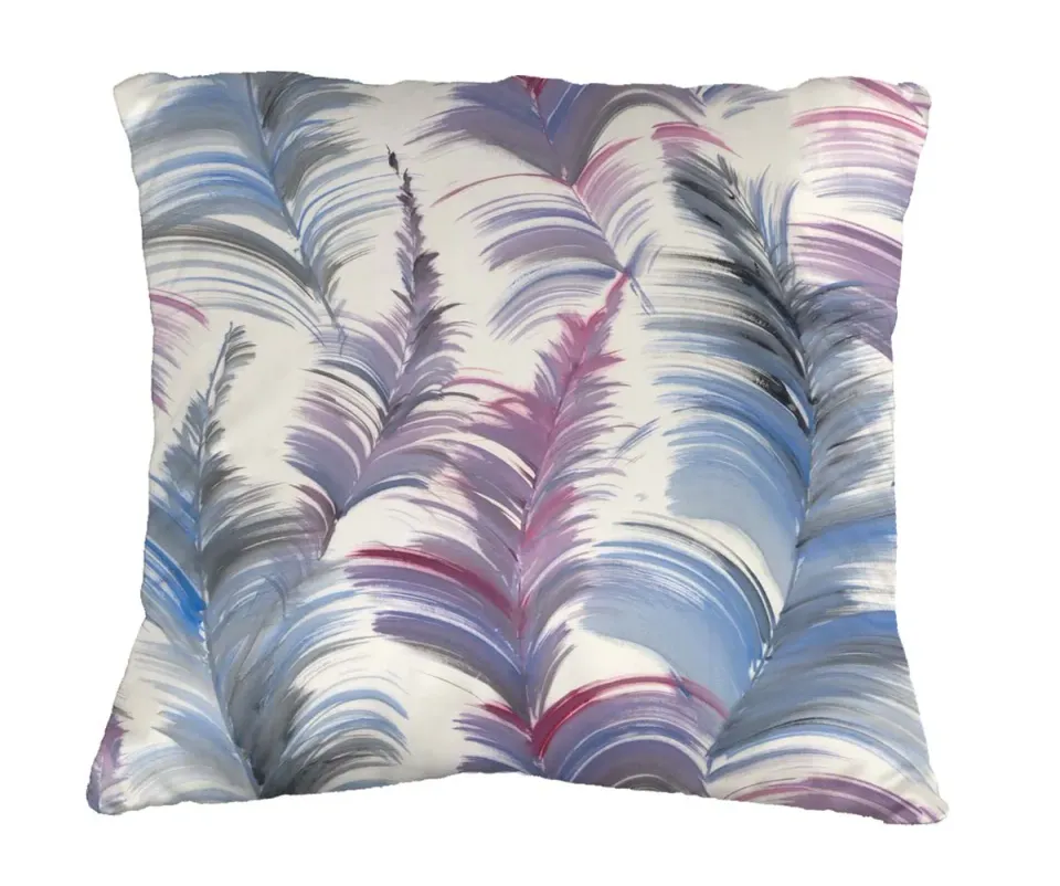 Mademoiselle Tiss Plumes des Caraïbes coussin housse