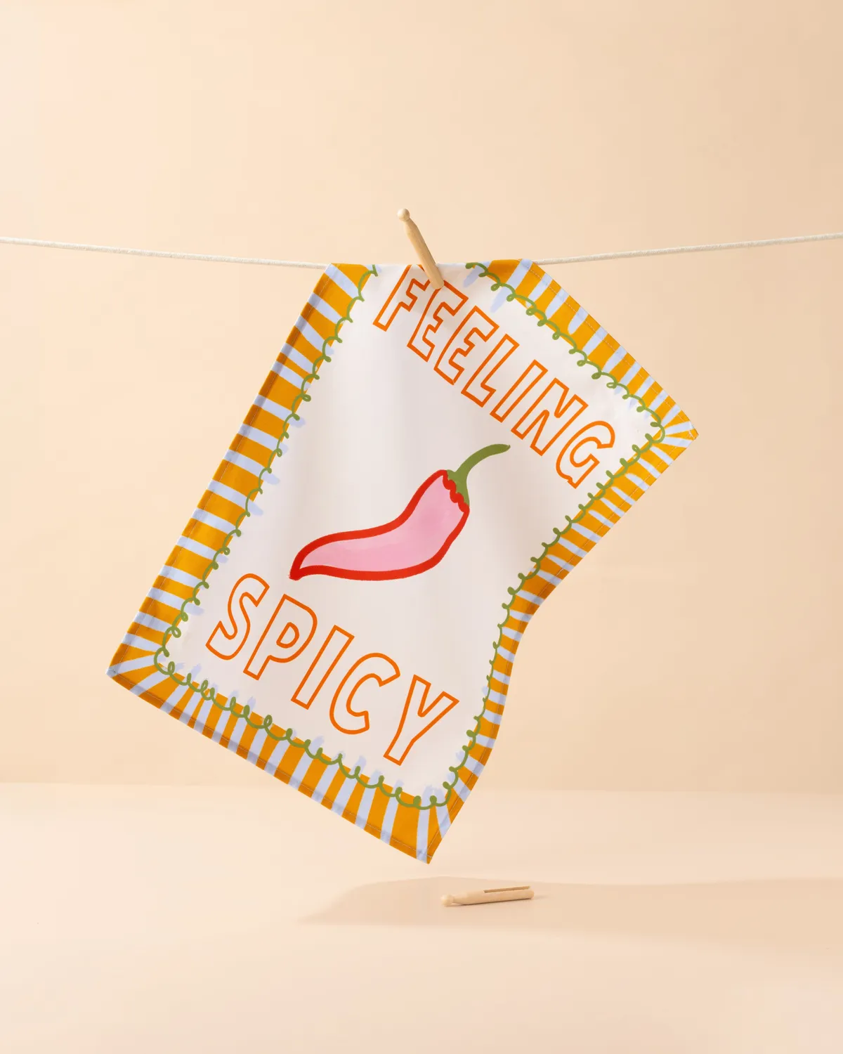Maddison Ball Feeling Spicy torchon coton 68x45