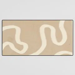 Society6 Organic Flow tapis de bureau lignes sable