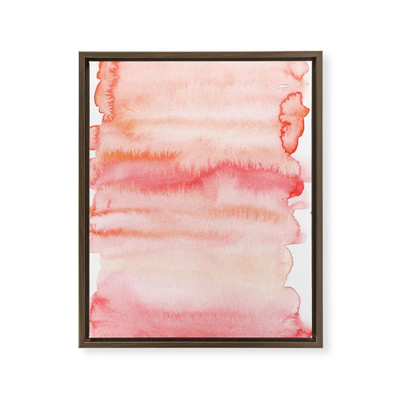 Society6 Valourine 141122 toile encadrée abstraite rose