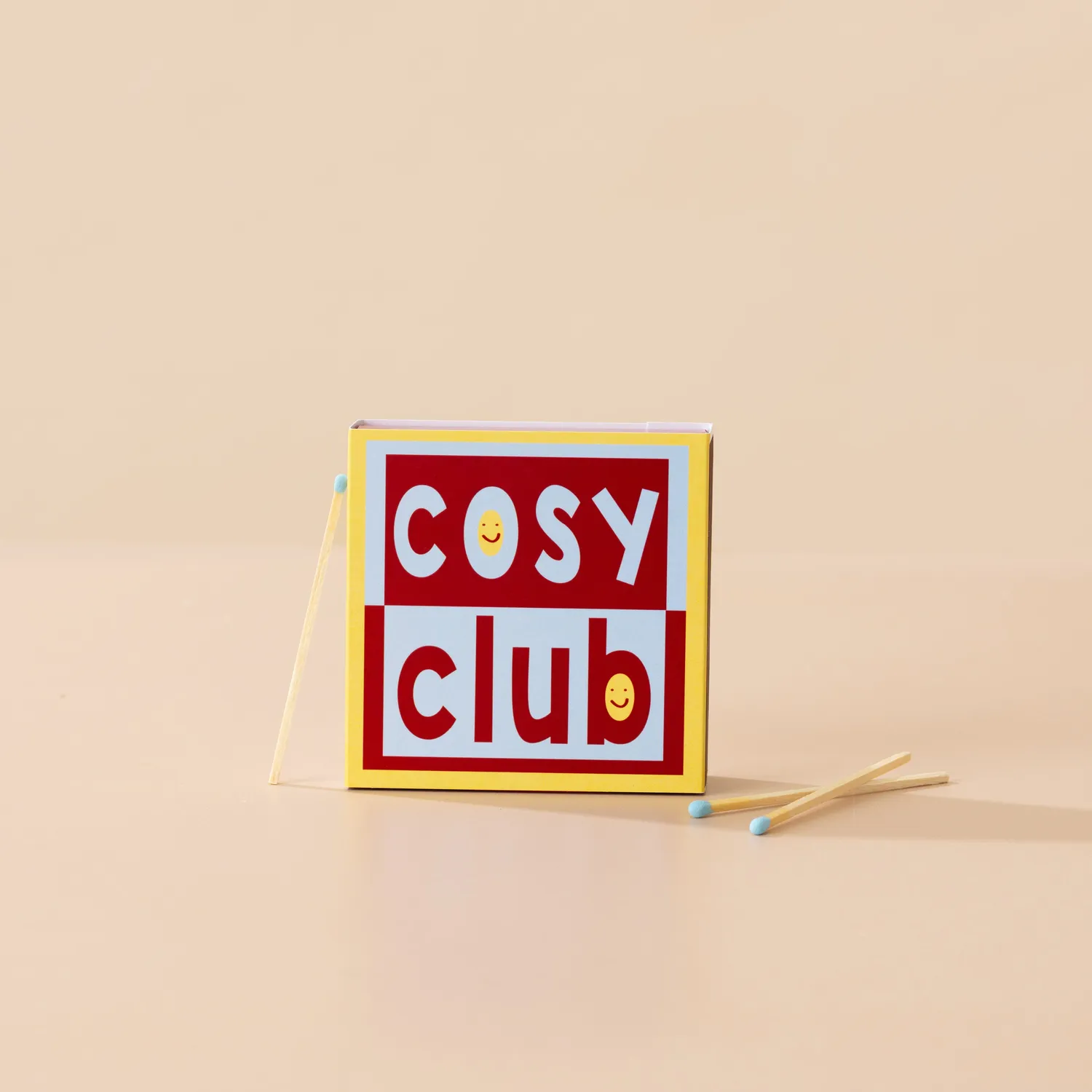 Maddison Ball Cosy Club boite allumettes 100 tiges bleues