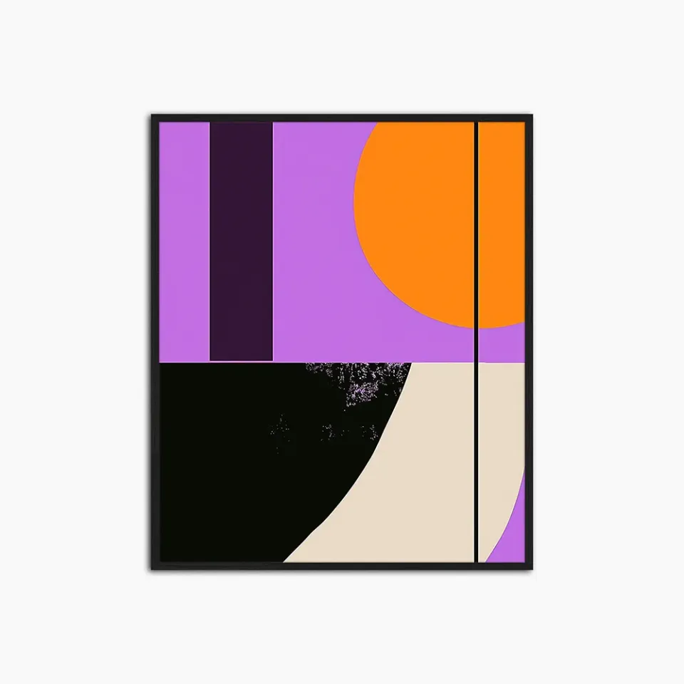 Any Image Purple Abstract toile encadrée abstraite
