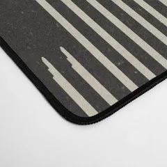 Society6 Southwestern Minimalist tapis de bureau noir blanc