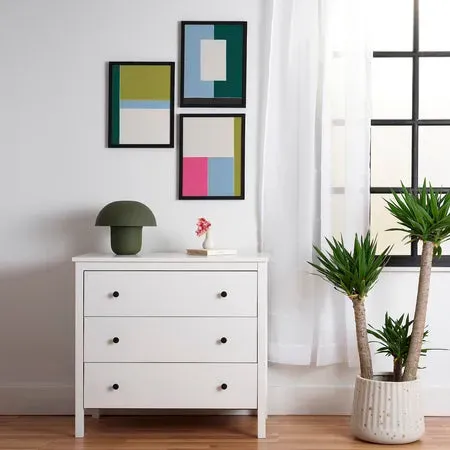 Society6 Abstract Color Blocks affiche encadrée lot 3