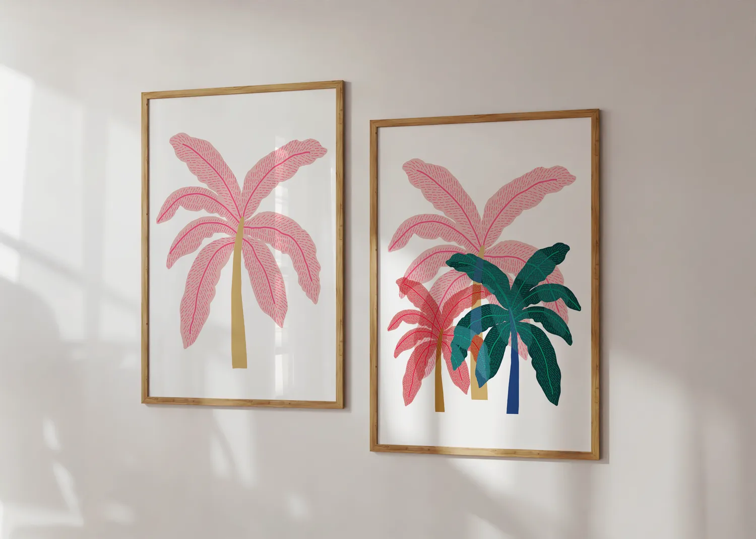 Maddison Ball A Lone Palm (Pink) affiche palmier