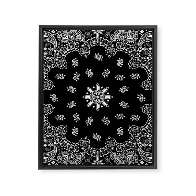Society6 Bandana Pattern toile encadrée
