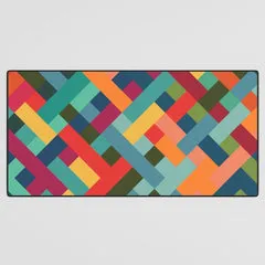 Society6 Weave Pattern tapis de bureau tissé couleur