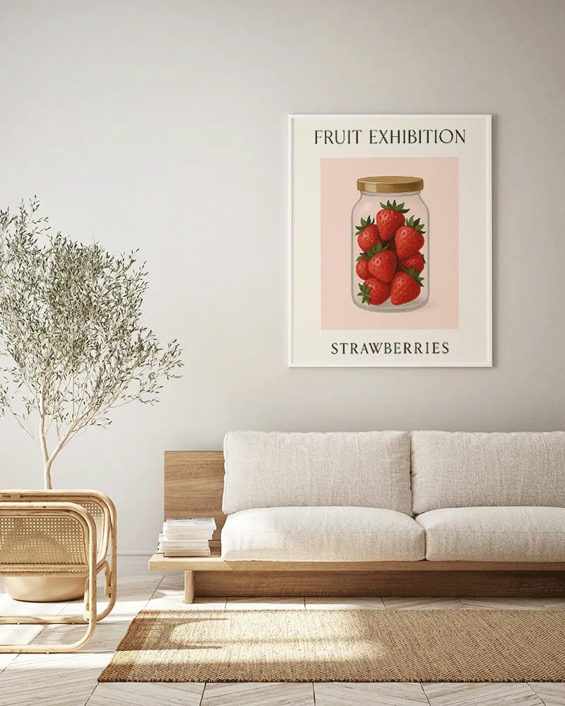 Any Image Fruit Exhibition Strawberries photo encadrée fraises