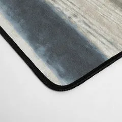 Society6 Distressed Blue White tapis de bureau rayures