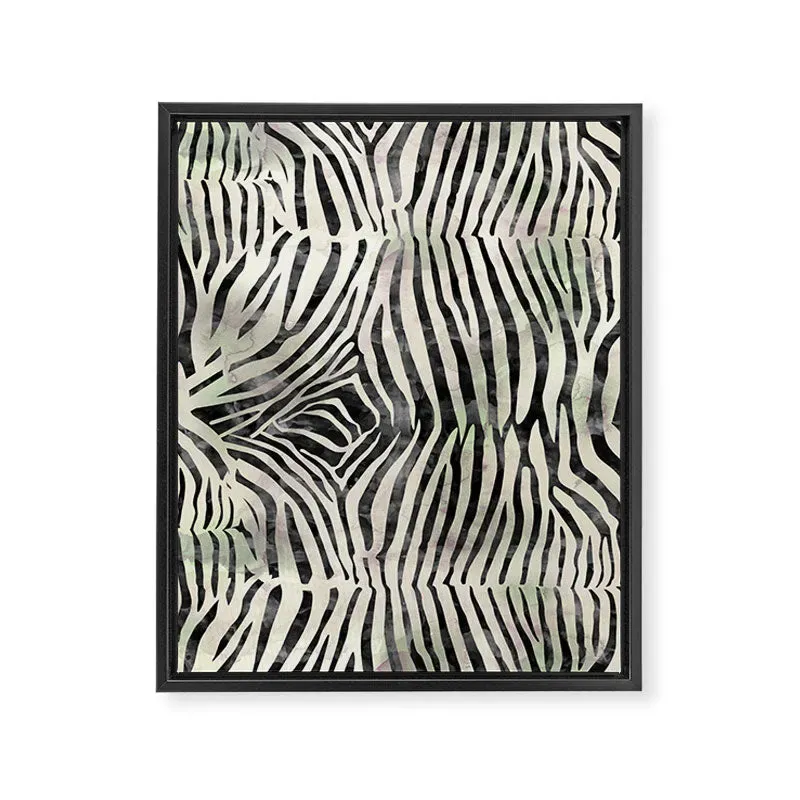 Society6 Zebra Print toile encadrée