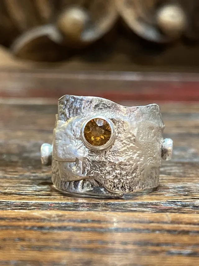 Galerie Kara bague citrine argent Jessie Bensimon