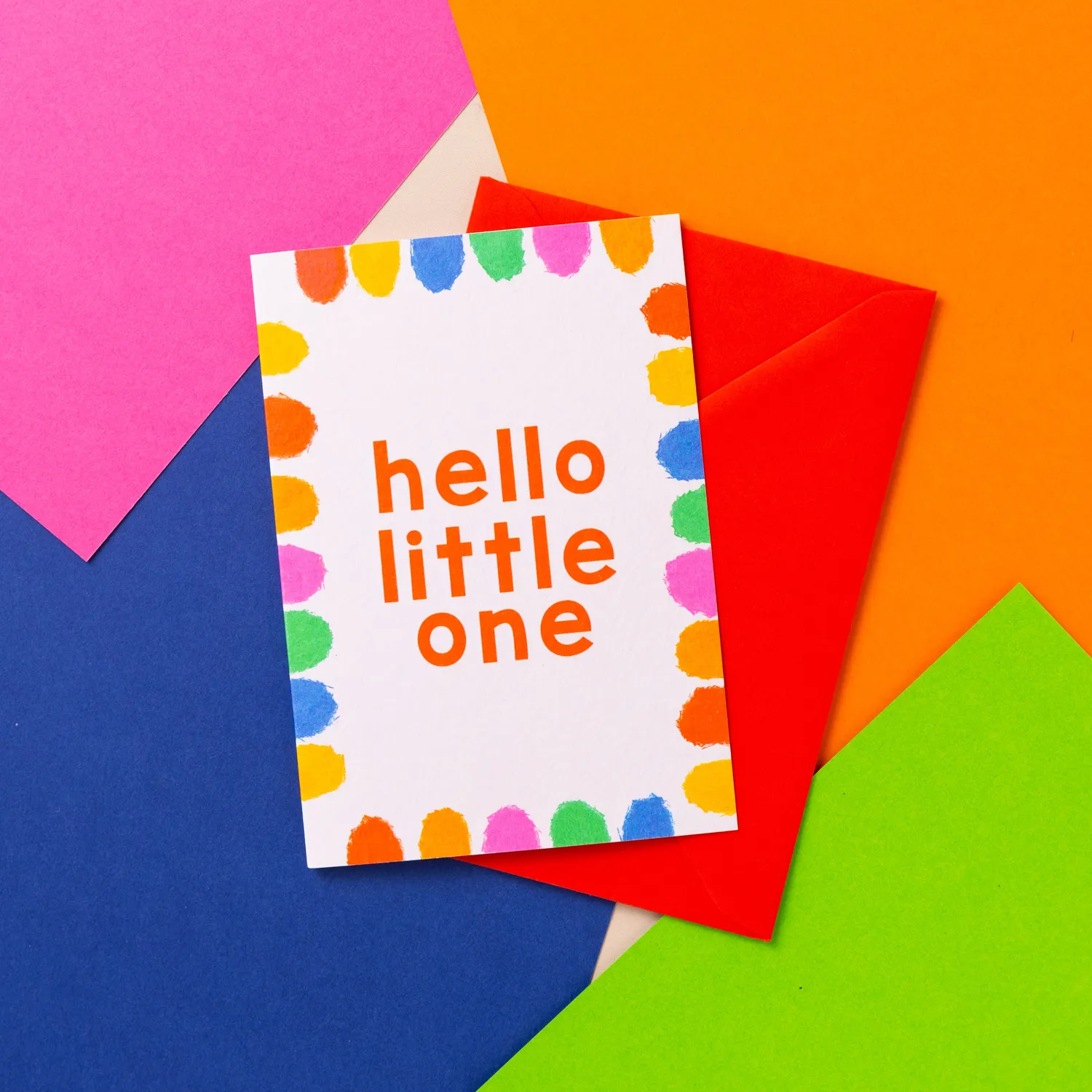 Maddison Ball Hello Little One carte A6 naissance