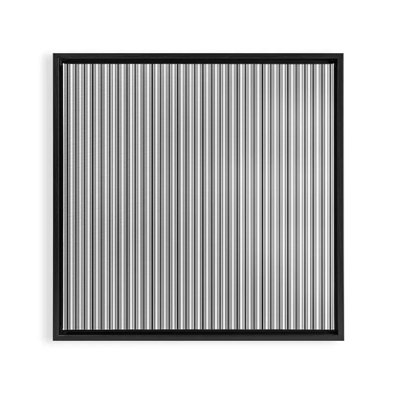 Society6 Trendy French Black and White Mattress Ticking toile encadrée